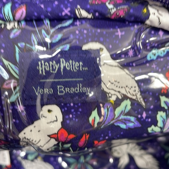 BNWT Vera Bradley Harry Potter FORBIDDEN FOREST Clamshell Cosmetic Bag Hedwig - Picture 11 of 16
